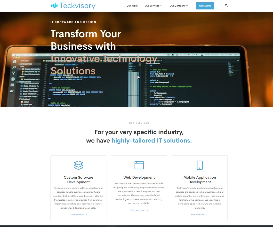 Teckvisory | Teckvisory - Transform Your Business with Innovative ...
